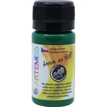 Výtvarná barva Barvy na světlý textil 40g - 33 Zelená