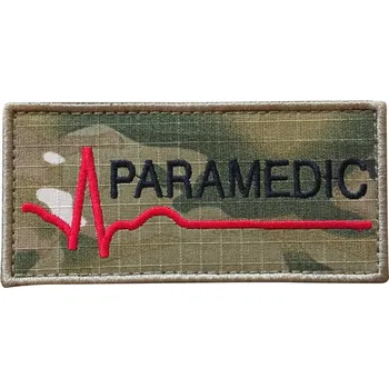 Nášivka WARAGOD nášivka Embroidery Paramedic Patch Camo Fabric