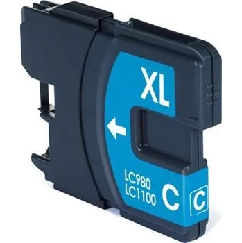 Počítačové příslušenství Best2Buy cartridge Brother LC1100HYC, azurová (cyan), kompatibilní