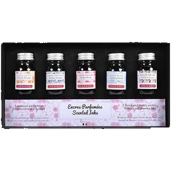 Sada barevných inkoustů Herbin Perfumed 5x10ml (Sada barevných inkoustů Herbin Perfumed 5x10ml)
