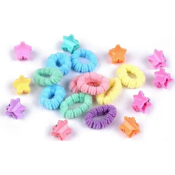 Gumičky a skřipce do vlasů - mix hvězdy