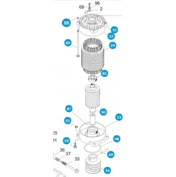 Pohon brány Came 119RIBK055 sestava motoru