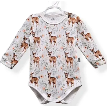 Kojenecký body Le Bebe Body dlouhý rukáv Srnky - 92