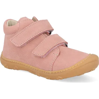 Barefoot dětské kotníkové boty Ricosta - Pepino Chrisy barbie M růžové Velikost: 23