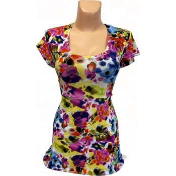 Halenka VIKONA, Barva Pestrá, Velikost 40 - na zakázku, Materiál 96% Viskoza 4% Lycra