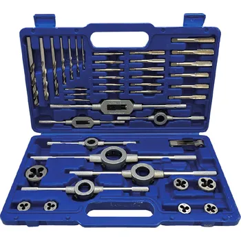 Závitořezný nástroj Sada závitníků, oček a vrtáků 43ks M3-M12 PTG