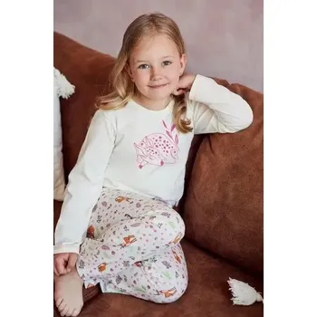 Dívčí pyžamo Taro, dětské pyžamo 3032-Nell, dlouhý rukáv, žlutá, vel. 92