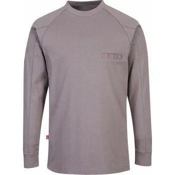 Pánská mikina FR33 antistatická mikina s kruhovým výstřihem - šedá XL