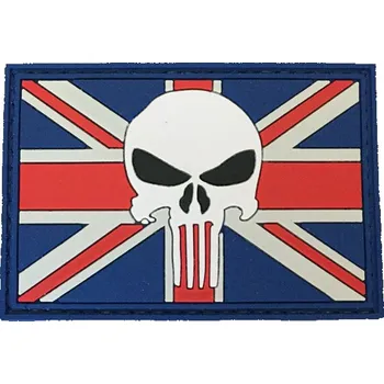 Nášivka WARAGOD Nášivka 3D UK Punisher 7.5x5cm