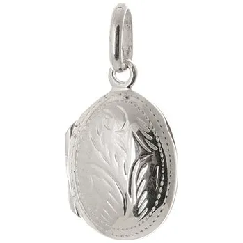 Přívěsek Stříbrný medailonek na fotografii STRZ0592F