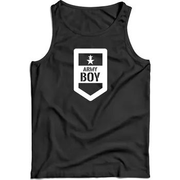 Pánské tílko DRAGOWA pánské tílko Army boy, černá 160g/m2