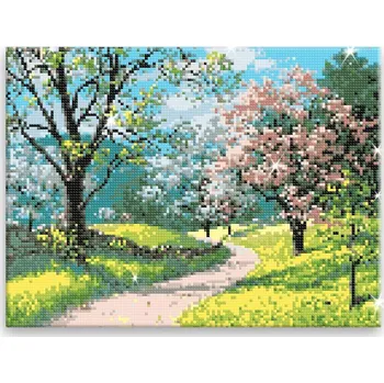 Diamantové malování Diamantové malování - Květnová krása - 40x30 cm, bez dřevěného rámu - CZ výroba