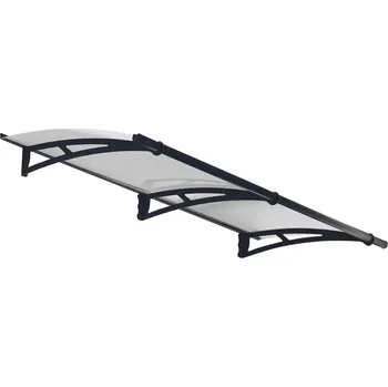 Stříška nad vchodové dveře Palram Vchodová stříška Aquila Rozměr (šířka/hloubka): 205 x 91 cm, Barva (konstrukce/výplně): antracit / čirá