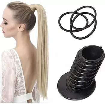 Ozdoba do vlasů Vysoký culík - Hairagami pomůcka pro vytvoření účesu