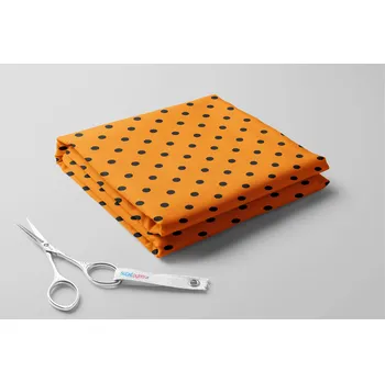 Softshell zimní, Černé střední puntíky na světlém podkladu Barva: Oranžová