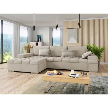 Nábytek Rohová sedačka Kanton, Potah: Uttario Velvet 2979 + Uttario Velvet 2979 + Senegal 825, Strana: levá MIRJAN 5903211213892