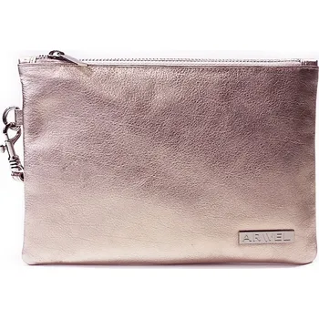 Kabelka Kožená kabelka etue 611-0025 zlato-růžová, Arwel