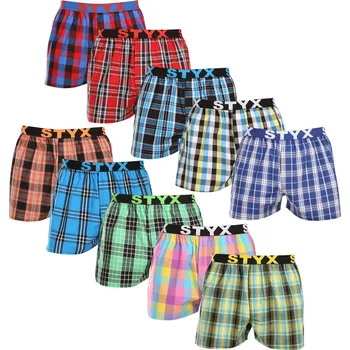 Trenýrky 10PACK pánské trenky Styx sportovní guma (10B102130) S Možnost vrácení zboží ZDARMA do 120 dnů!