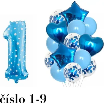 Balónek Narozeninové balónky Modrá číslo 7