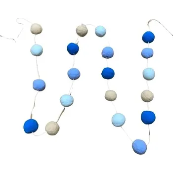 Dream Creations Dětská girlanda s 20 bambulemi, modrá