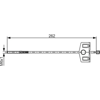Brzdový systém Tažné lanko, parkovací brzda BOSCH 1 987 482 337