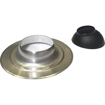 Kouřovod průchodka rovnou střechou DN100/60 a 125/80, PP/Al 0-15°