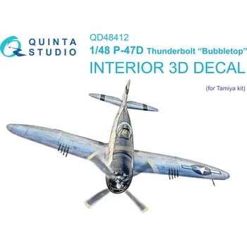 Plastikový model 1/48 P-47D Thunderbolt Bubbletop 3D-Pr.&col.Inter.