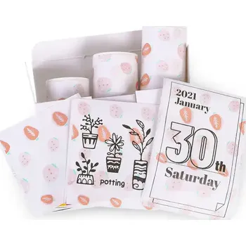 Pásek do tiskárny Náhradní samolepící štítky s jahodami do tiskárny PHOMEMO T02, M02 | 50 mm x 3,5 m 1 balení (3 ks štítků)