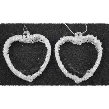 Srdce bílé, 1,5 x 8 x 8,5, box|Ego Dekor