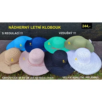 Klobouk NÁDHERNÝ LETNÍ KLOBOUK - 9