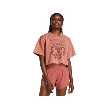 Dámské tričko UNDER ARMOUR UA HW Dusk to Dawn Crop SS-PNK L