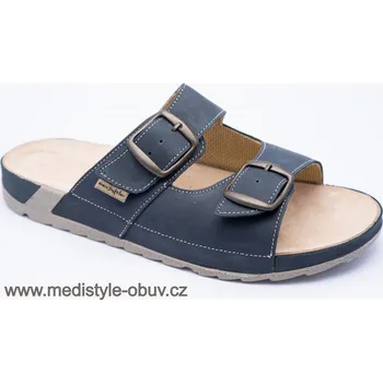 Dámská zdravotní obuv MEDISTYLE ERIK 5E-J19/2 MODRÝ pantofel, modrá - 42