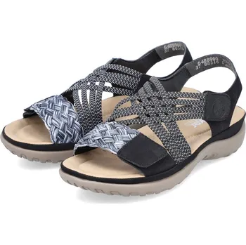 Dámské sandále Dámské sandále 64889-00 Rieker černé Barva: schwarz, Velikost: 37