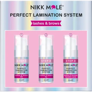Nikk Mole Perfect Lamination – systém na laminaci obočí a řas (3×10 ml)