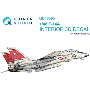 Plastikový model Quinta studio 1/48 F-14A 3D-Print.&col.Interior (HOBBYB)
