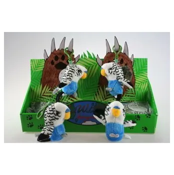 plyšák Plyš Andulka bílá klíčenka