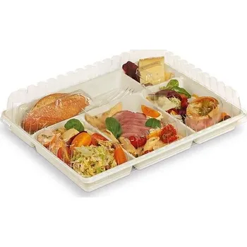 Jednorázové nádobí Guillin Menubox 5D PLA 290/224/30mm 50ks