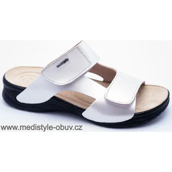 Dámská zdravotní obuv MEDISTYLE MIRKA LM-T1ST/N-LESK pantofel stříbrný, --- - 37