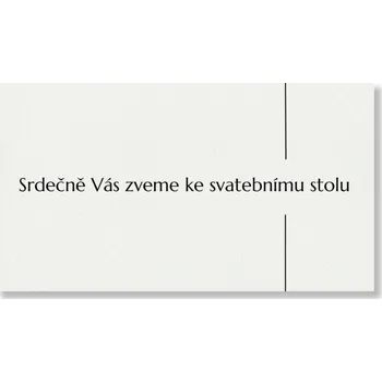 Personal Kartička ke stolu - Simple Zvolte množství: od 61 ks a víc