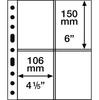 Obal pro sběratelský předmět Leuchttrum albové listy NUMIS Rozměr kapsy: 4 kapsy (150 x 106 mm)