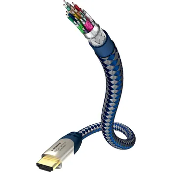 Video kabel InAkustik Premium HDMI Ultra HD 4K Délka: 0,75m