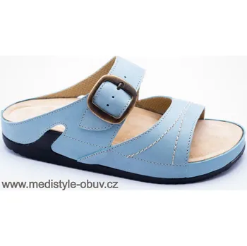 Dámská zdravotní obuv MEDISTYLE LUĎKA 4L-J19/1 pantofel modrý, --- - 41