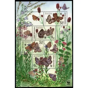 Poštovní známka Česká pošta (2002) A 326 - 329 ** - Česká republika - Ochrana přírody Ohrožení motýli