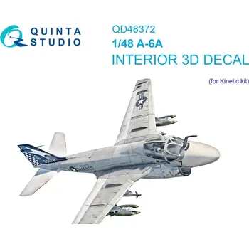 Plastikový model Quinta studio 1/48 A-6A 3D-Print.&col.Interior (KIN)