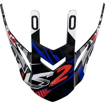 Helma na motorku LS2 Helmets LS2 MX437 PEAK STRONG WHITE BLUE RED