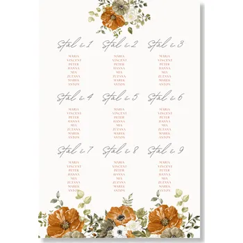 Party nádobí Personal Zasedací pořádek - Autumn time