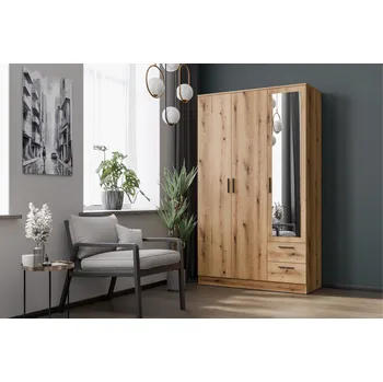 Šatní skříň Bog Fran Šatní skříň Bali 3D2S se zrcadlem Dub evoke