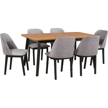 Jídelní set Drewmix Jídelní set 6+1 Orion 2 Zvolte barvu látky: 31A. RIVIERA 91