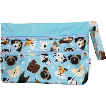 Pytel na pleny Breberky Pytel PUL dvoukomorový - Veselí pejsci XS