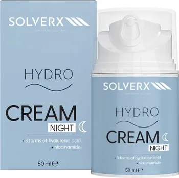 Pleťový krém Solverx Hydro noční krém na obličej, 50 ml